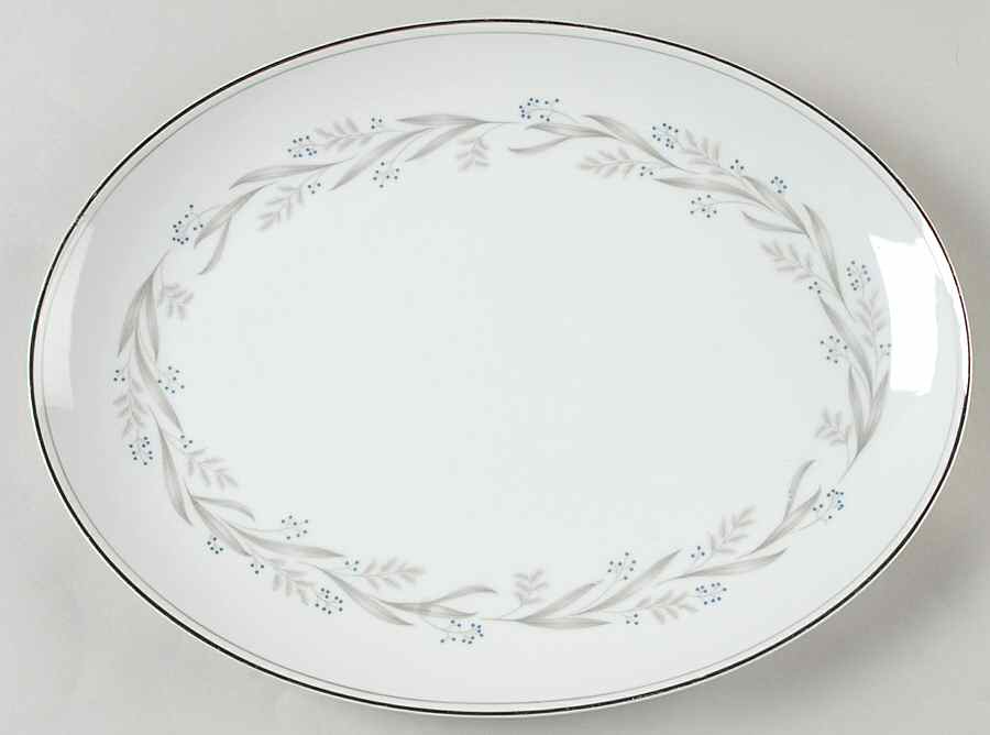 Courtland 12" Oval Serving Platter by Rose (Japan)-1
