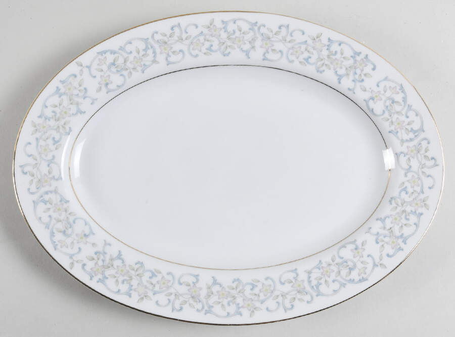 Fairview 12" Oval Serving Platter by Rose (Japan)-1