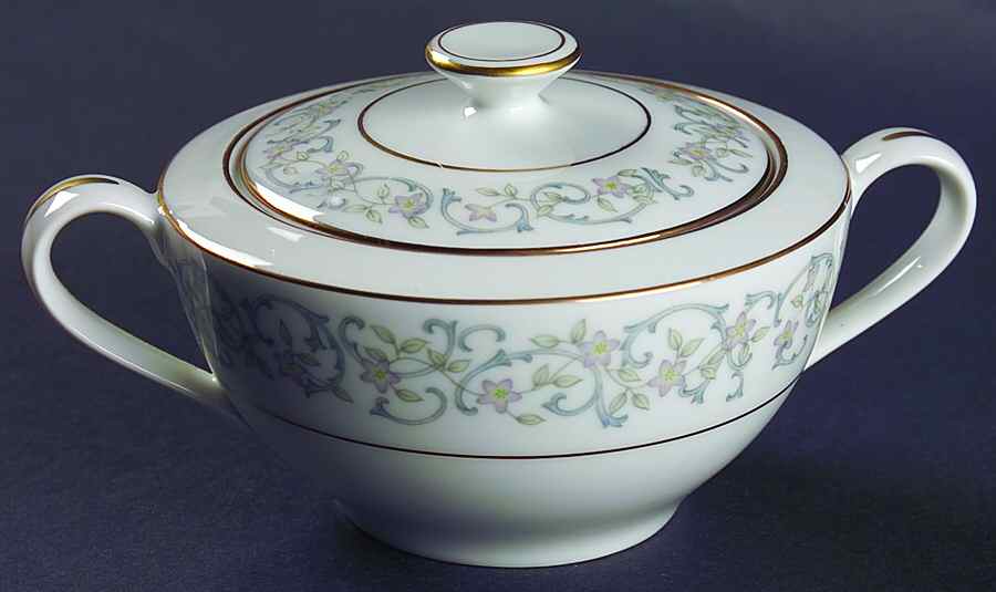 Fairview Sugar Bowl & Lid by Rose (Japan)-1