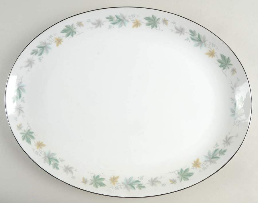 Fantasy 16" Oval Serving Platter by Rose (Japan)-1