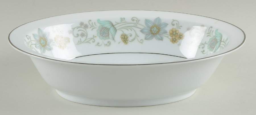 Floris 10" Oval Vegetable Bowl by Rose (Japan)-1