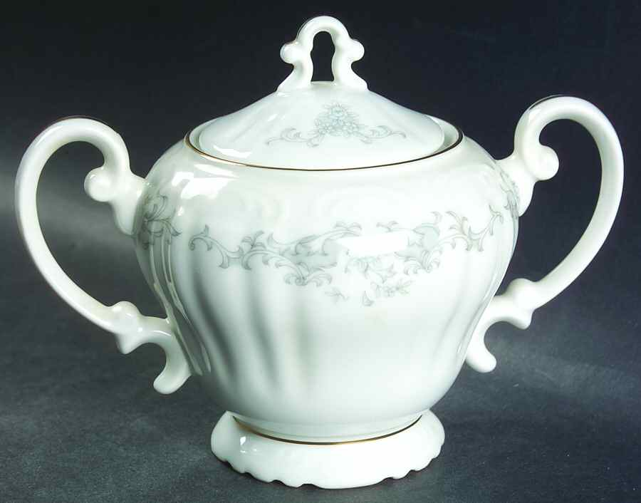 Florissant Sugar Bowl & Lid by Rose (Japan)-1