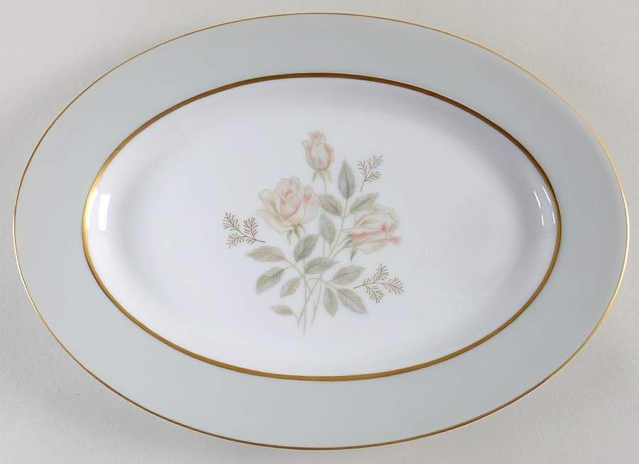 Hampton 12" Oval Serving Platter by Rose (Japan)-1