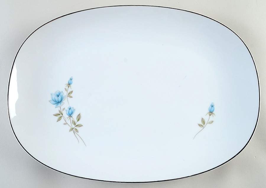 Helene 15" Oval Serving Platter by Rose (Japan)-1