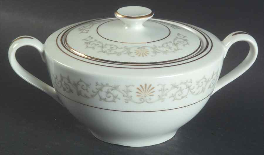 Joyce Sugar Bowl & Lid by Rose (Japan)-1