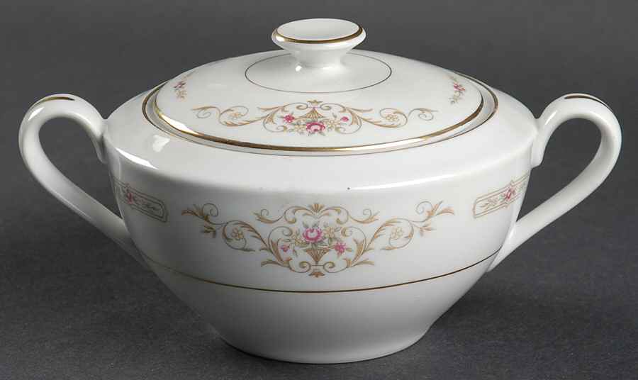 Kathy Sugar Bowl & Lid by Rose (Japan)-1