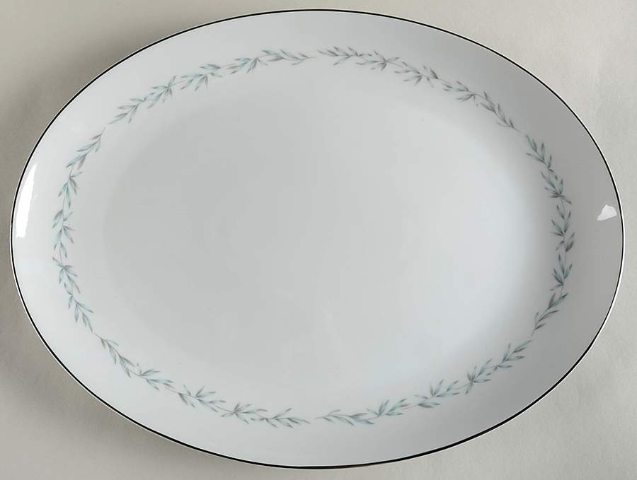 Laura 16" Oval Serving Platter by Rose (Japan)-1