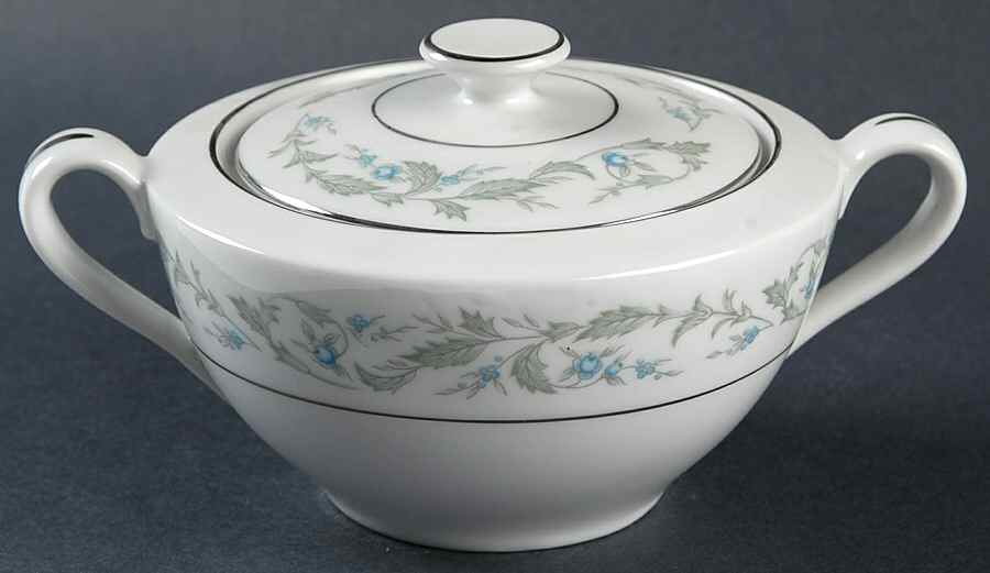 Louise Sugar Bowl & Lid by Rose (Japan)-1