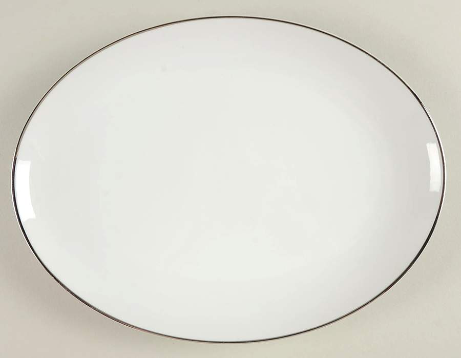 Moon Light 12" Oval Serving Platter by Rose (Japan)-1