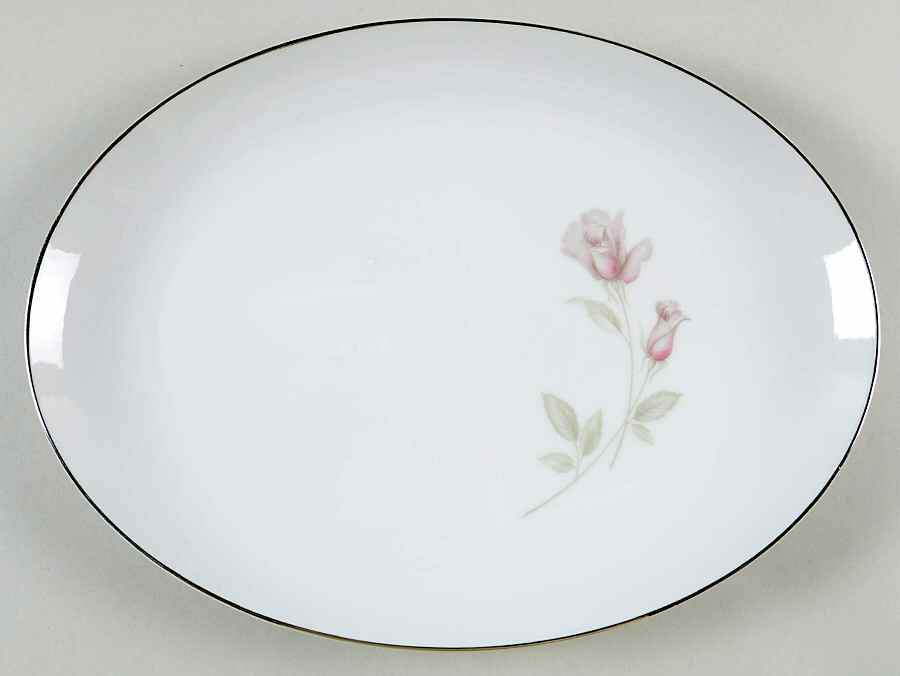 Montrose 12" Oval Serving Platter by Rose (Japan)-1