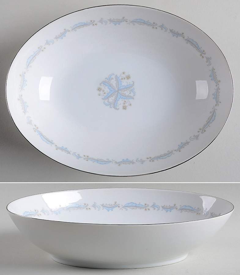 Ridgeway 10" Oval Vegetable Bowl by Rose (Japan)-1