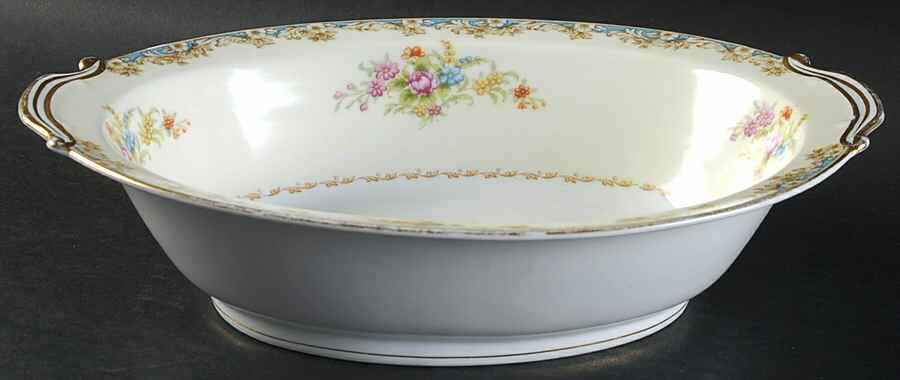 RO1 10" Oval Vegetable Bowl by Rose (Japan)-1