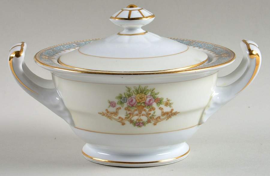 RO24 Sugar Bowl & Lid by Rose (Japan)-1