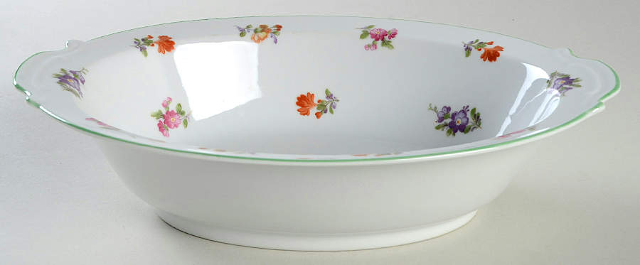 RO8 10" Oval Vegetable Bowl by Rose (Japan)-1