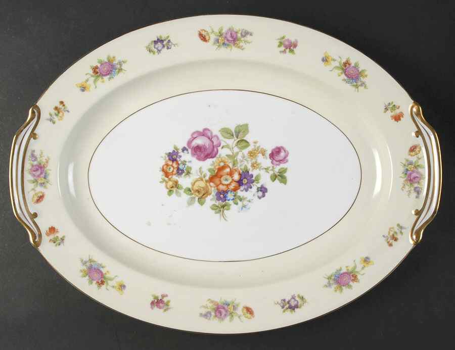 RO9 16" Oval Serving Platter by Rose (Japan)-1