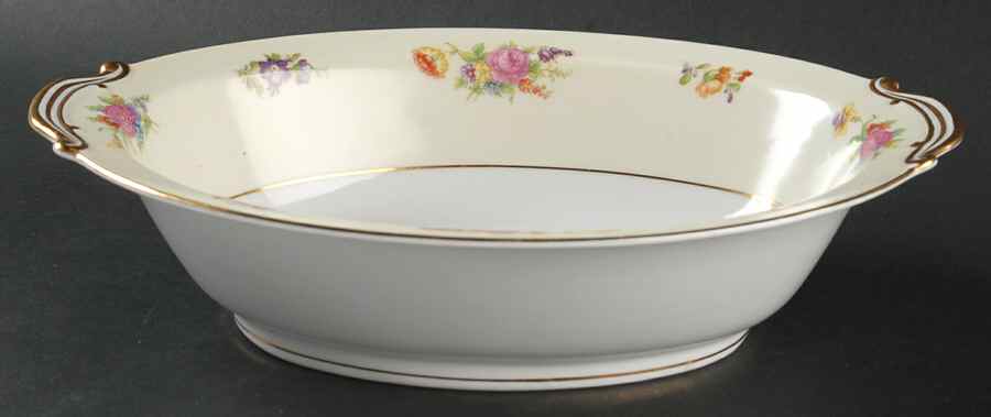 RO9 10" Oval Vegetable Bowl by Rose (Japan)-1