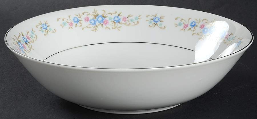 Romance 9" Round Vegetable Bowl by Rose (Japan)-1