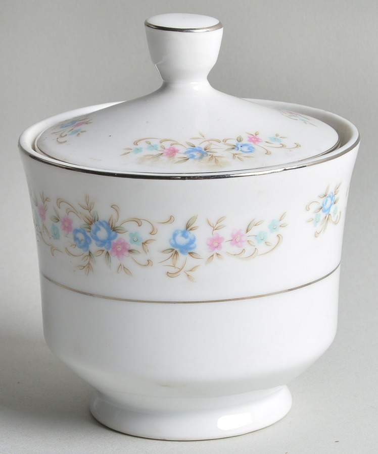 Romance Sugar Bowl & Lid by Rose (Japan)-1
