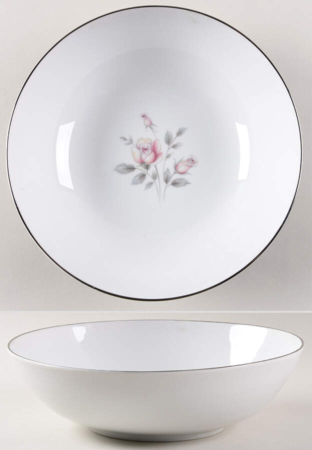 Rosetta 9" Round Vegetable Bowl by Rose (Japan)-1