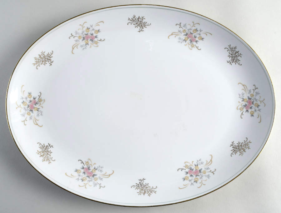 Sanford 16" Oval Serving Platter by Rose (Japan)-1