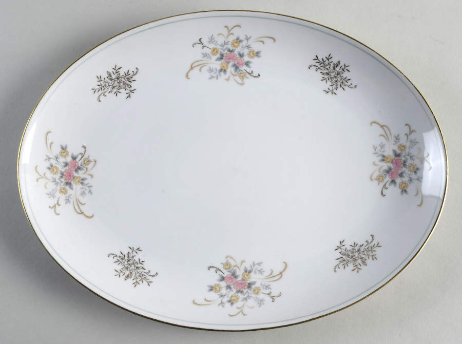 Sanford 12" Oval Serving Platter by Rose (Japan)-1
