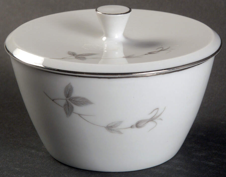 Singing Rose Sugar Bowl & Lid by Rose (Japan)-1
