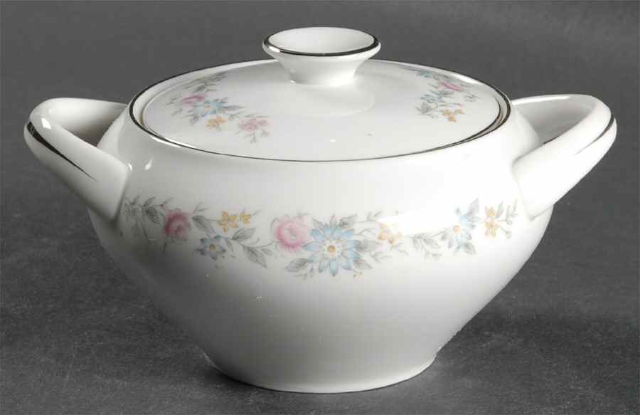 Spring Haven Sugar Bowl & Lid by Rose (Japan)-1