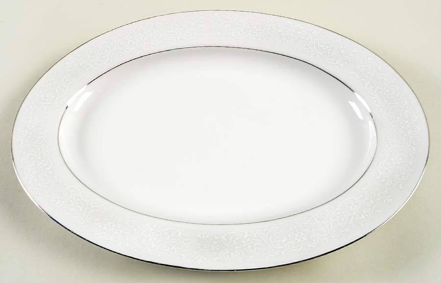 Spanish Lace 12" Oval Serving Platter by Rose (Japan)-1