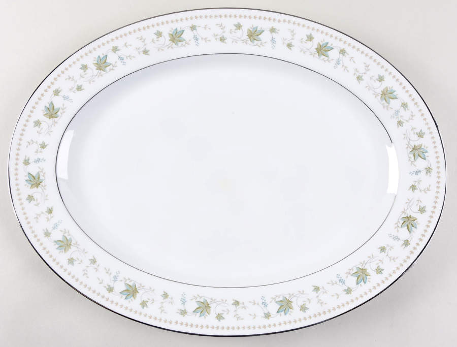 Springtime 16" Oval Serving Platter by Rose (Japan)-1