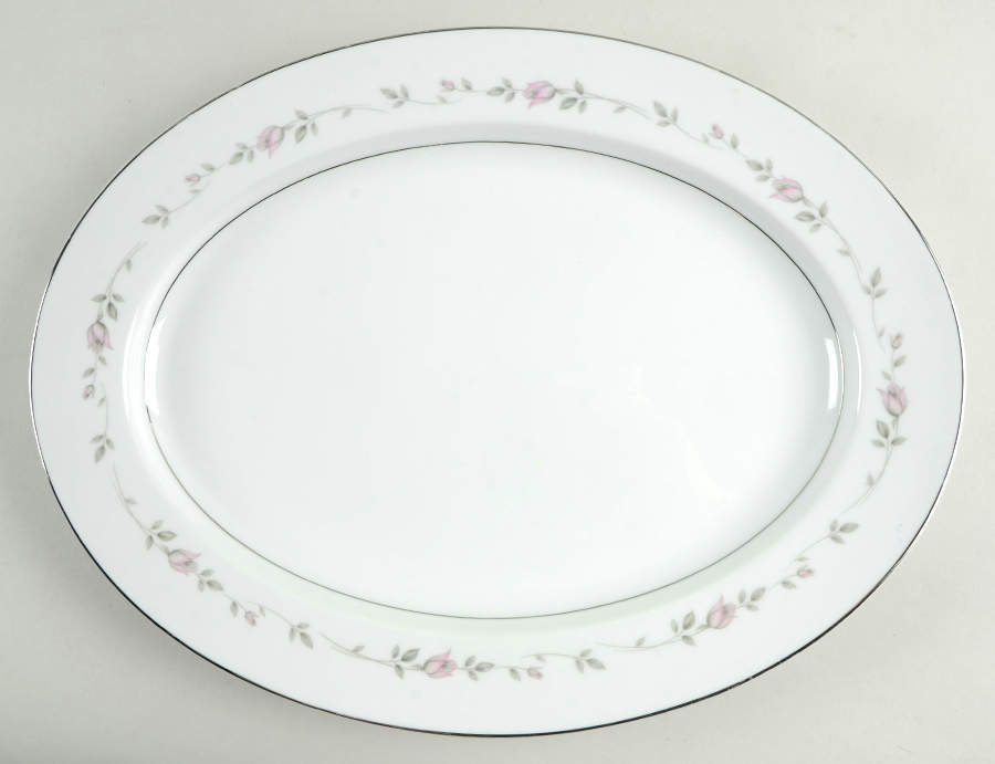 Sweet Love 16" Oval Serving Platter by Rose (Japan)-1