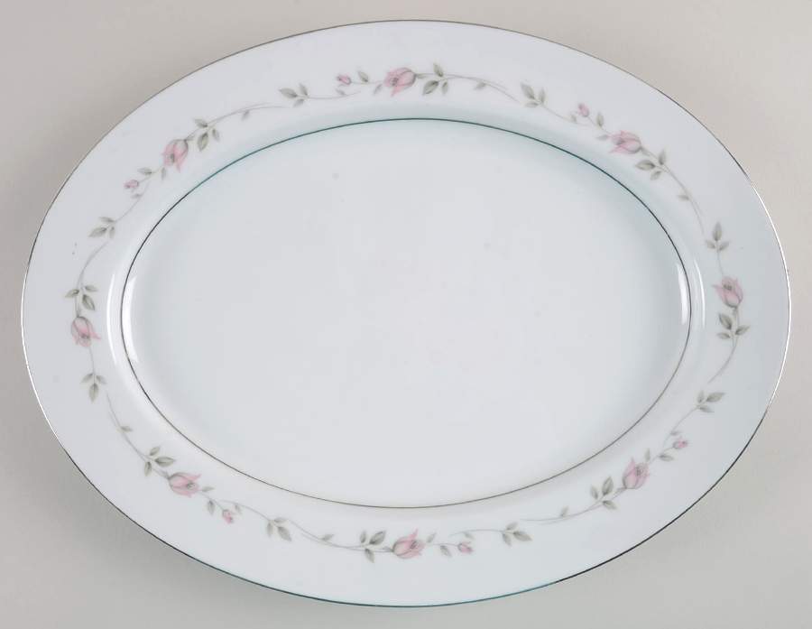 Sweet Love 13" Oval Serving Platter by Rose (Japan)-1