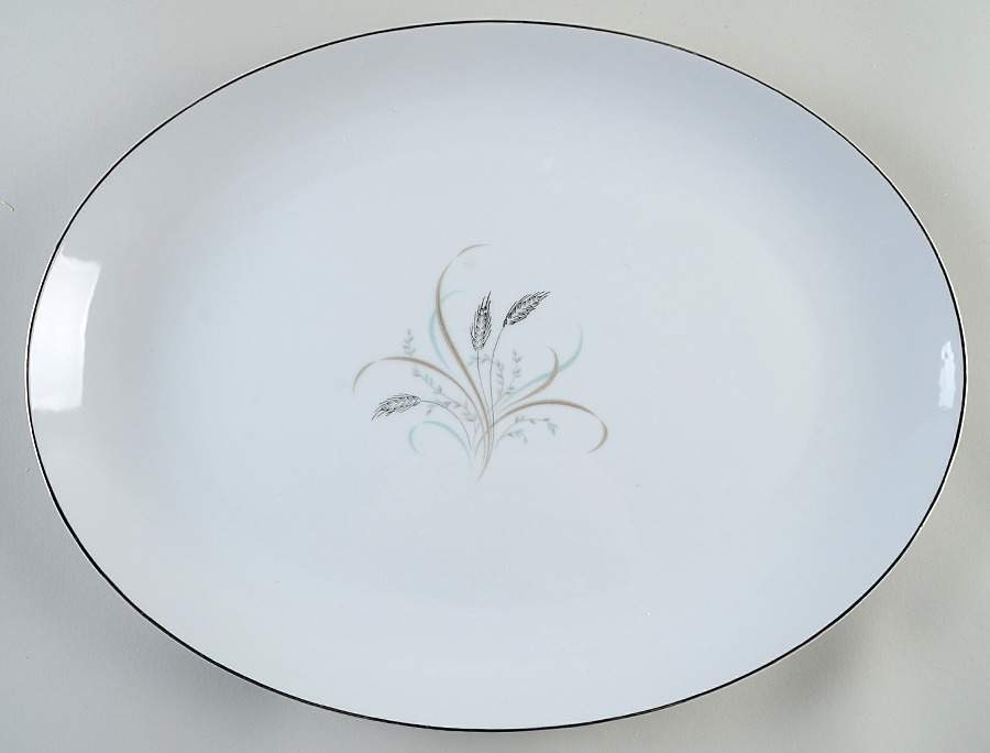 Wheatland 16" Oval Serving Platter by Rose (Japan)-1