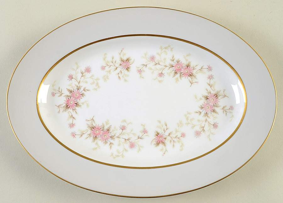 Winthrop 12" Oval Serving Platter by Rose (Japan)-1