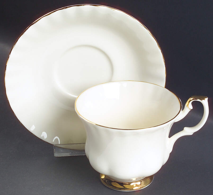 Affinity Gold Footed Cup & Saucer Set by Royal Albert-1