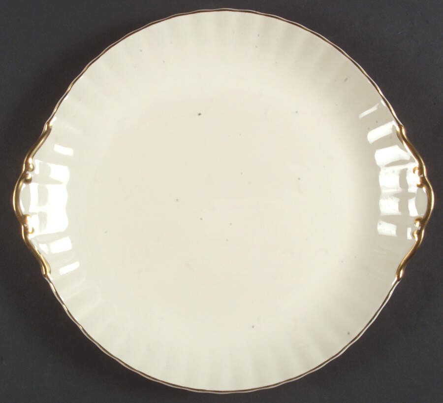 Affinity Gold Large Handled Cake Plate by Royal Albert-1