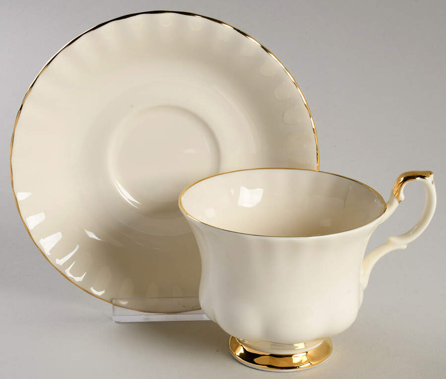 Affinity Gold Footed Cup & Saucer Set by Royal Albert-1