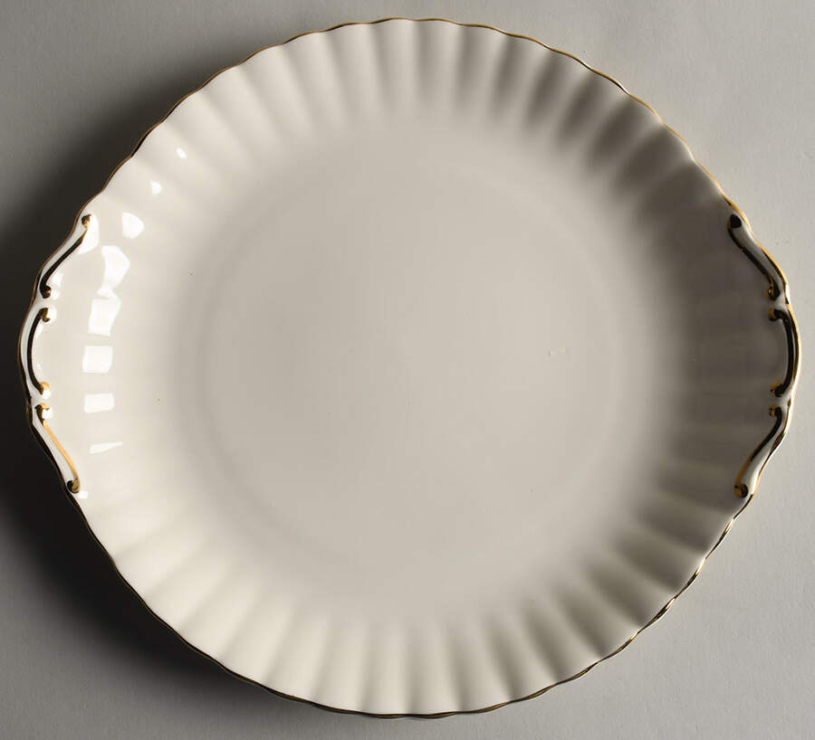 Affinity Gold Handled Cake Plate by Royal Albert-1