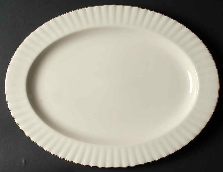 Affinity Gold 16" Oval Serving Platter by Royal Albert-1
