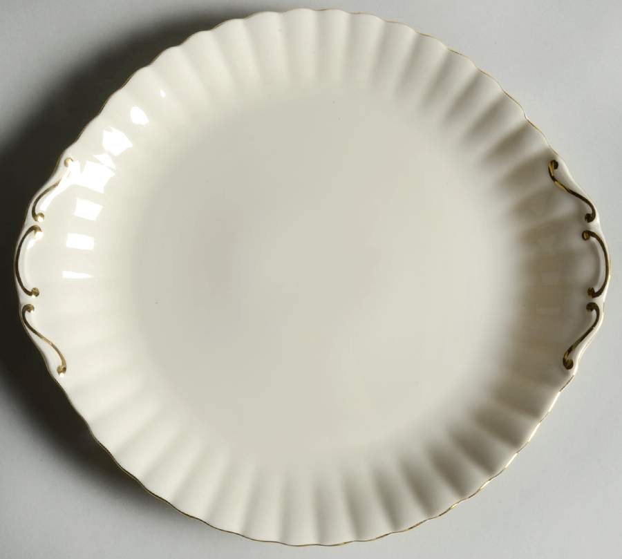 Affinity Gold Handled Cake Plate by Royal Albert-1