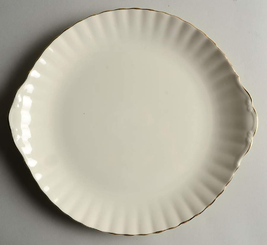 Affinity Gold Large Handled Cake Plate by Royal Albert-1