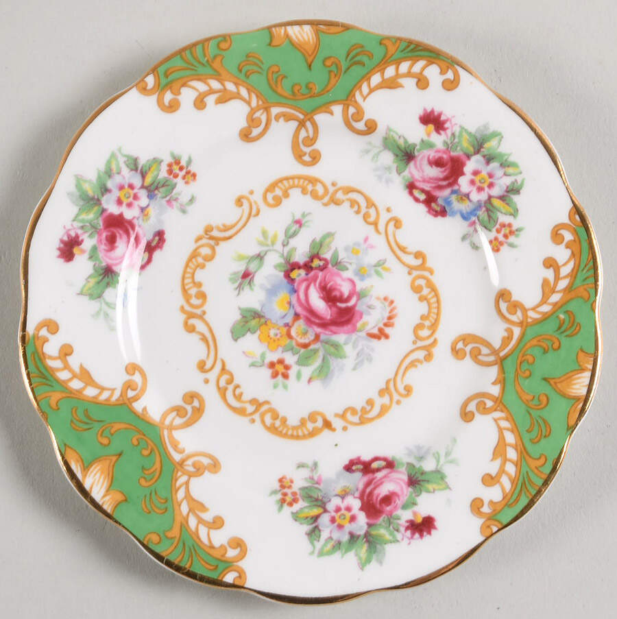 Albany Green Small Bread & Butter Plate by Royal Albert-1