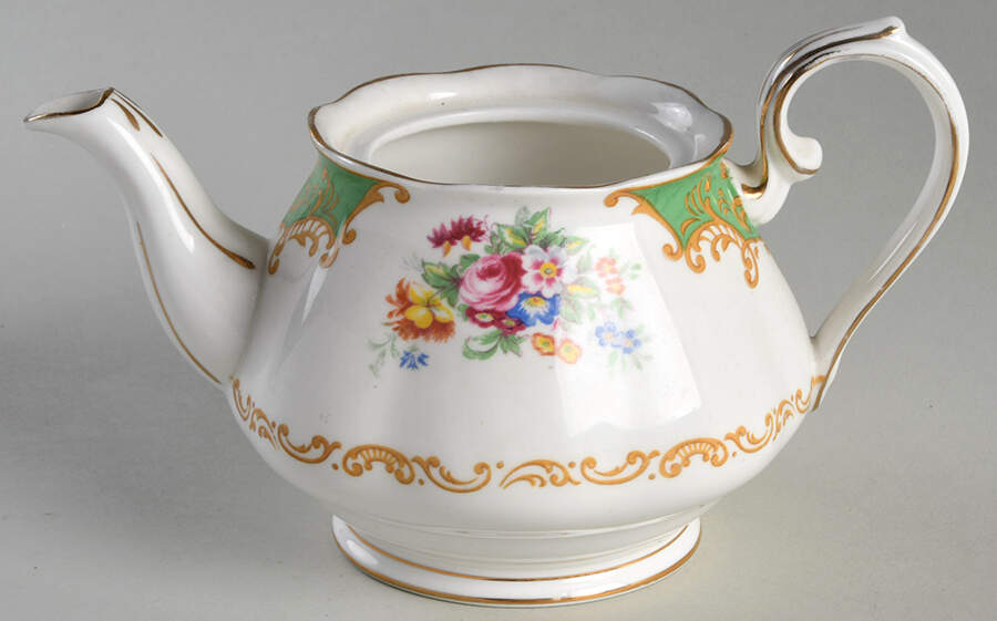 Albany Green Mini Teapot No Lid by Royal Albert-1