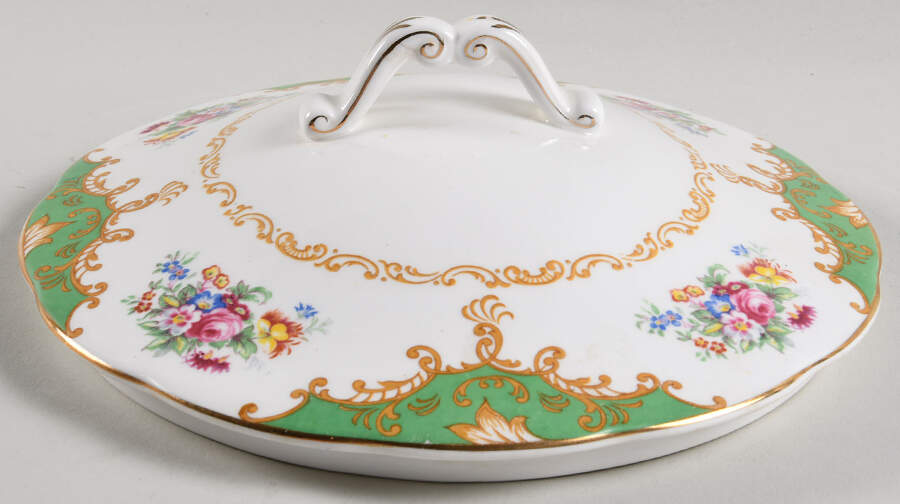 Albany Green Lid for Round Vegetable by Royal Albert-1
