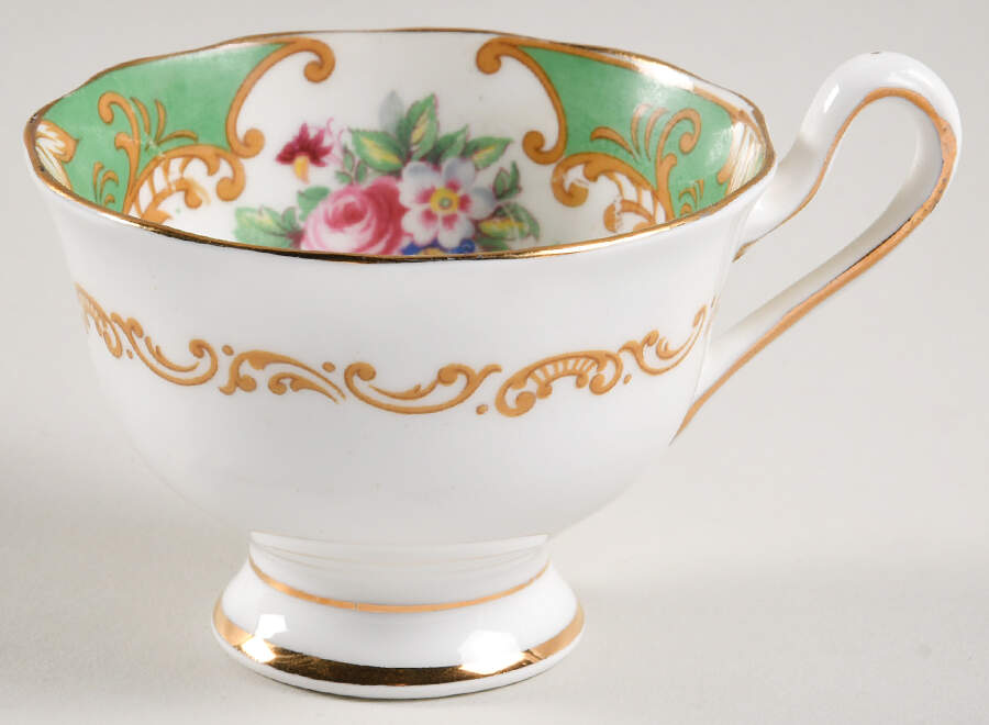 Albany Green Footed Demitasse Cup by Royal Albert-1