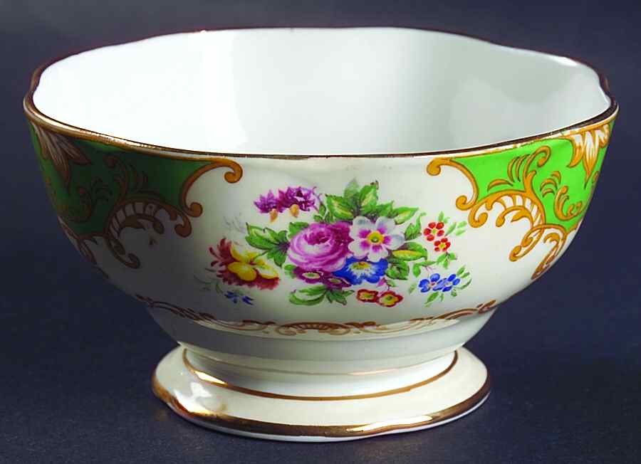 Albany Green Open Sugar Bowl by Royal Albert-1