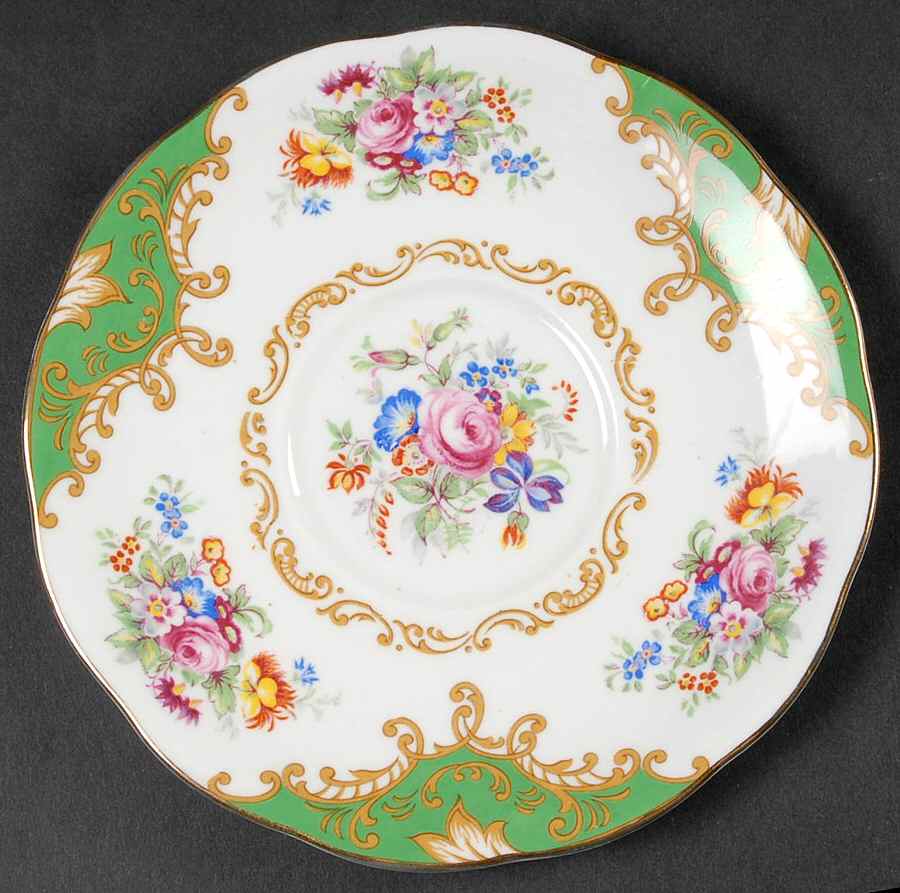 Albany Green Saucer for Cream Soup Bowl by Royal Albert-1