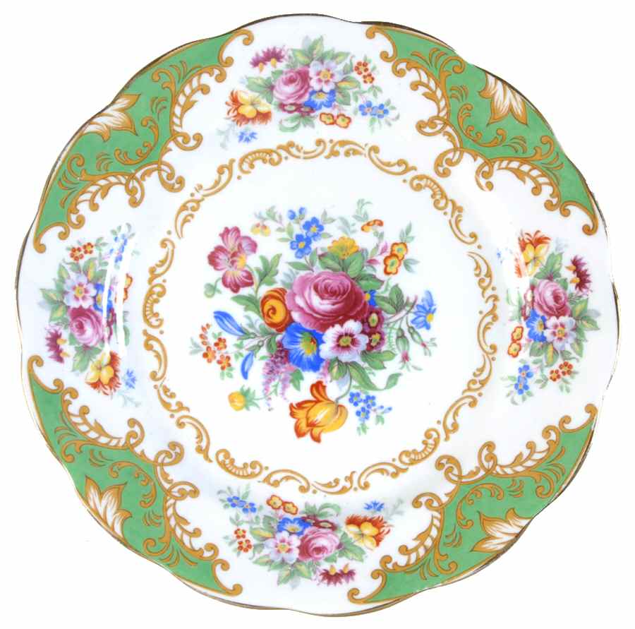 Albany Green Dessert/Pie Plate by Royal Albert-1