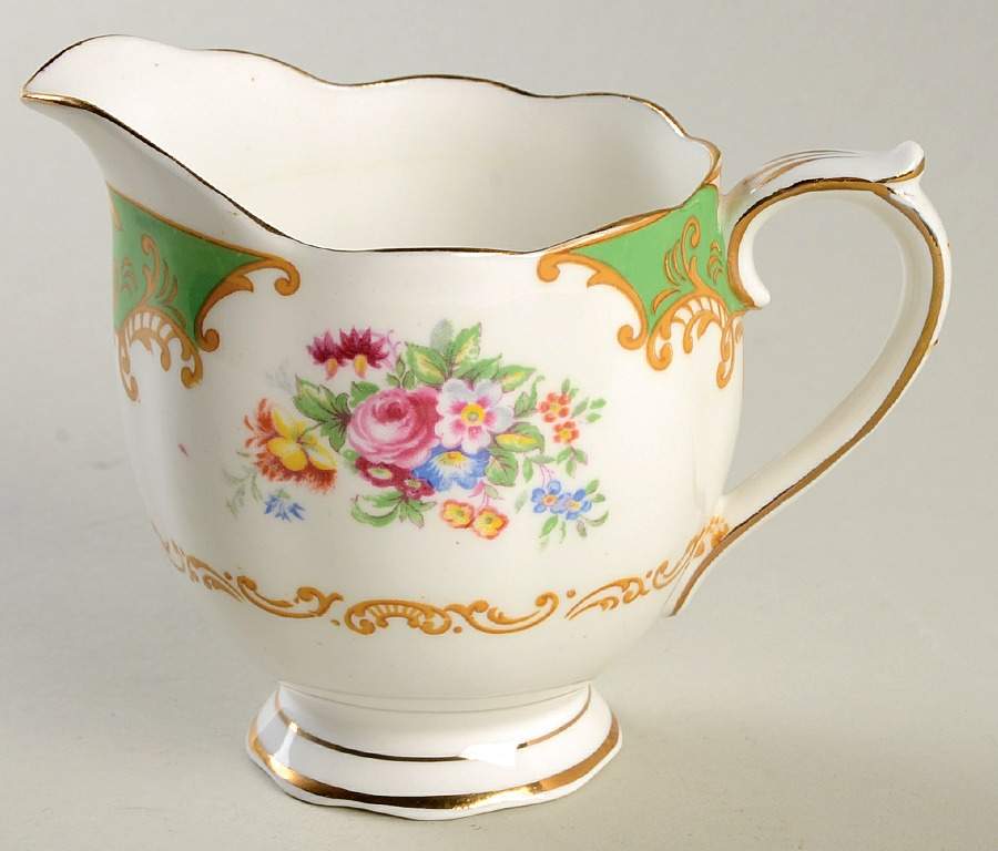 Albany Green Creamer by Royal Albert-1