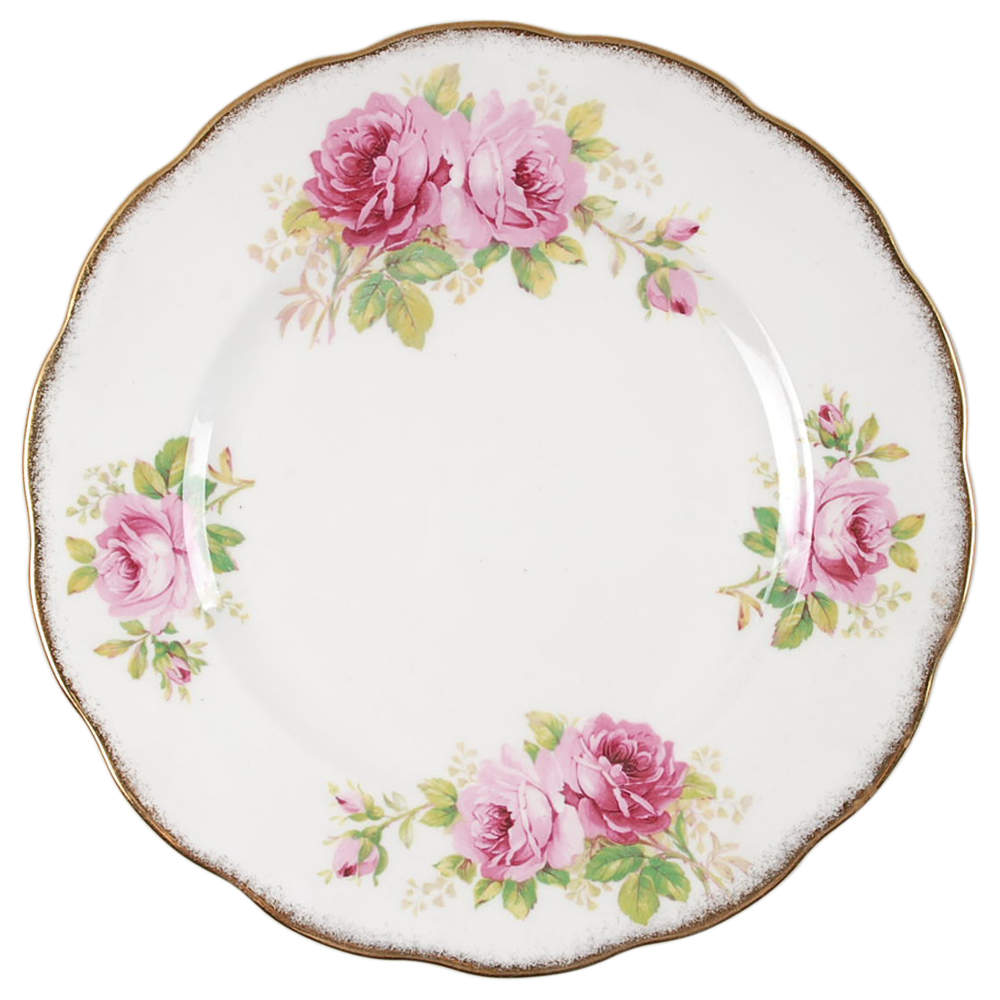 American Beauty (White Background) Dinner Plate by Royal Albert-1