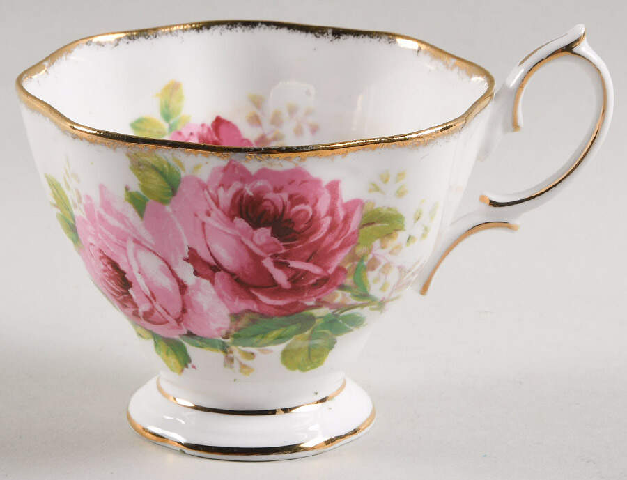 American Beauty (White Background) Footed Cup by Royal Albert-1